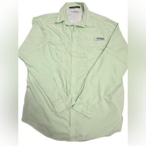 Columbia Men’s Omni-Shade Fishing Shirt Mint Green L